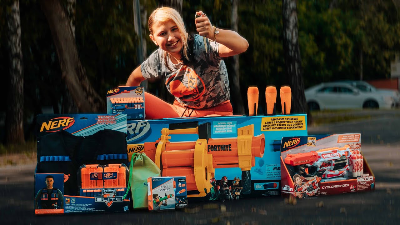 РАСПАКОВКА ЭКСКЛЮЗИВНЫХ БЛАСТЕРОВ NERF из АМЕРИКИ // Сабакин