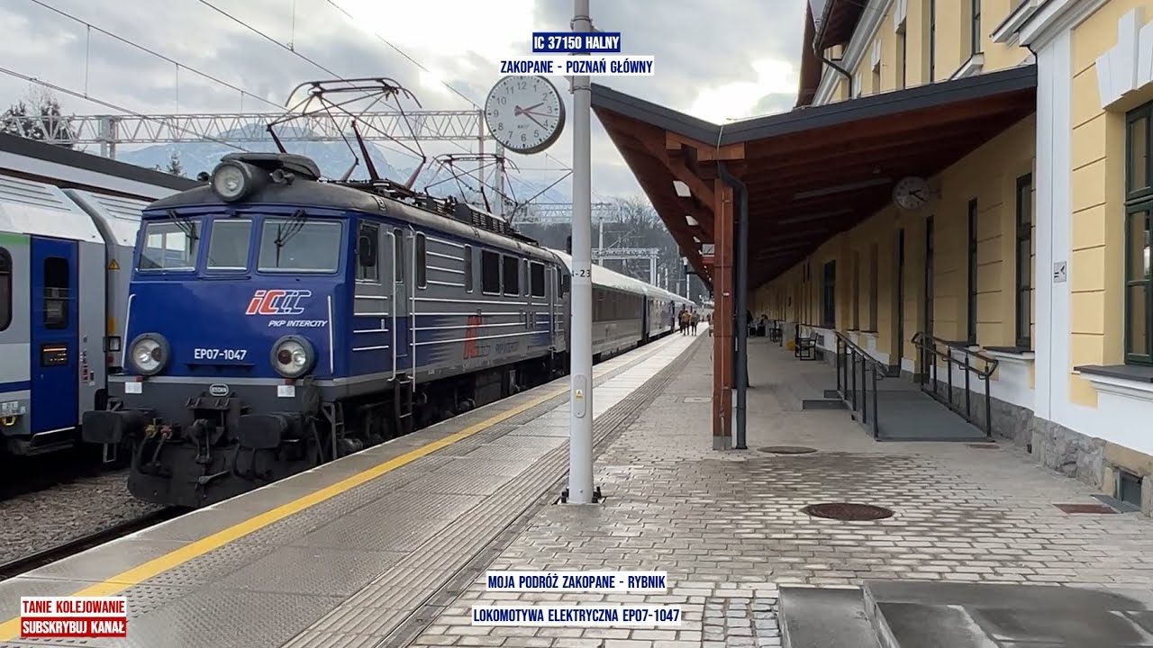 IC 37150  HALNY Zakopane - Poznań Główny relaksujący film Tanie Kolejowanie