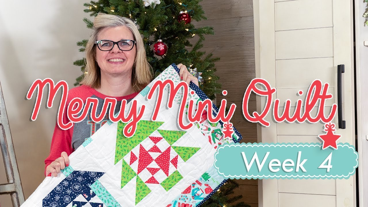 Christmas in July Sew Along - Merry Mini Week Four - Tree Block - Fat Quarter Shop