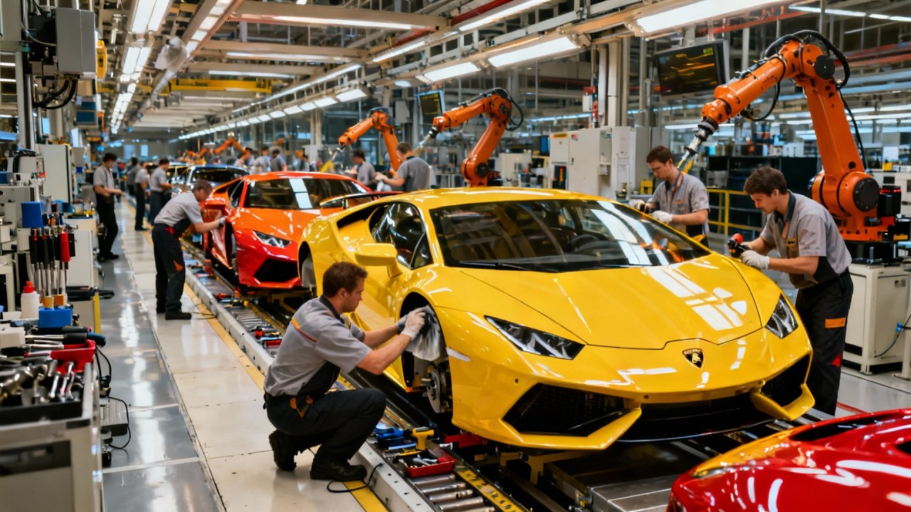 Как производятся автомобили Lamborghini на заводе