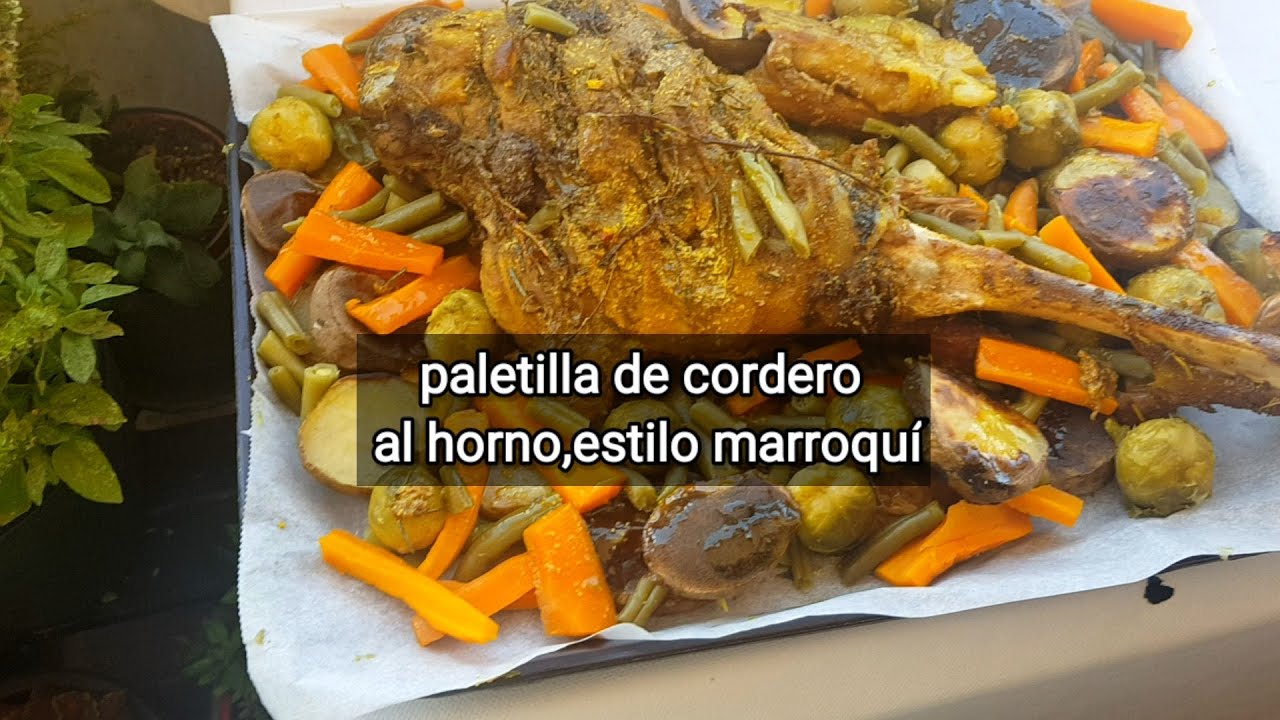 Pierna de cordero asada al horno estilo marroquí
