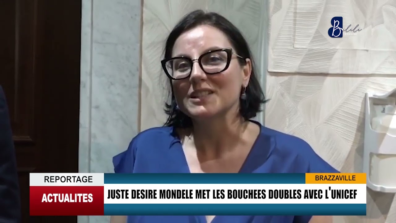 REPORTAGE : JUSTE DESIRE MONDELE MET LES BOUCHES DOUBLES AVEC L'UNICEF