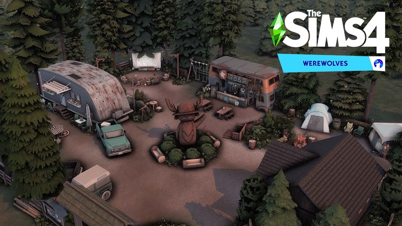 Werewolves trailer park / The Sims 4 Werewolves / No CC build
