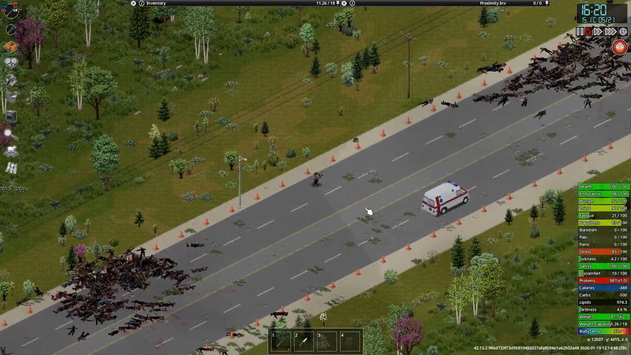 Project Zomboid B42 - Clearing Army Checkpoint