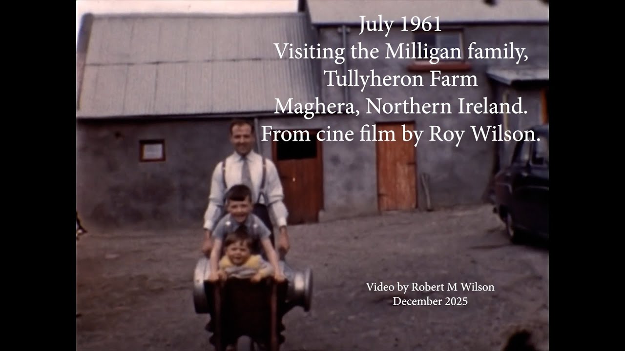 On holiday at the Milligan family Tullyheron Farm, Maghera, Northern Ireland ~ July 1961.