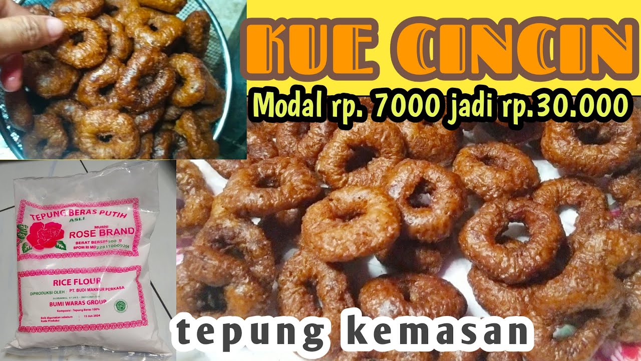 modal kecil untung besar - cara membuat kue cincin gula merah || ide jualan - bisnis rumahan