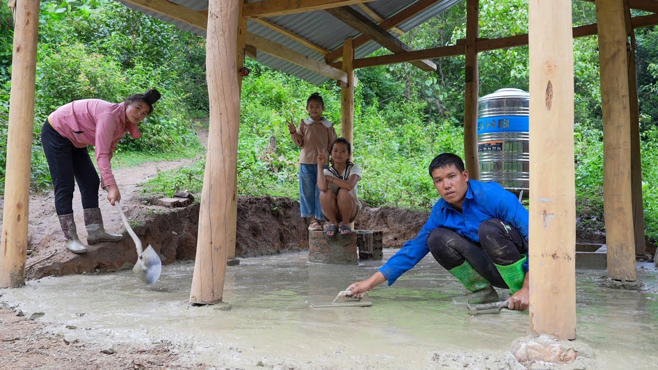 Garden Renovation, New Stove Construction and Kitchen Floor Finishing | Family Farm 
