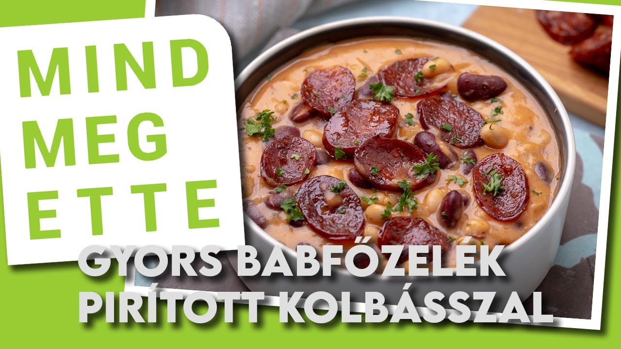 Gyors babfőzelék pirított kolbásszal | Mindmegette.hu