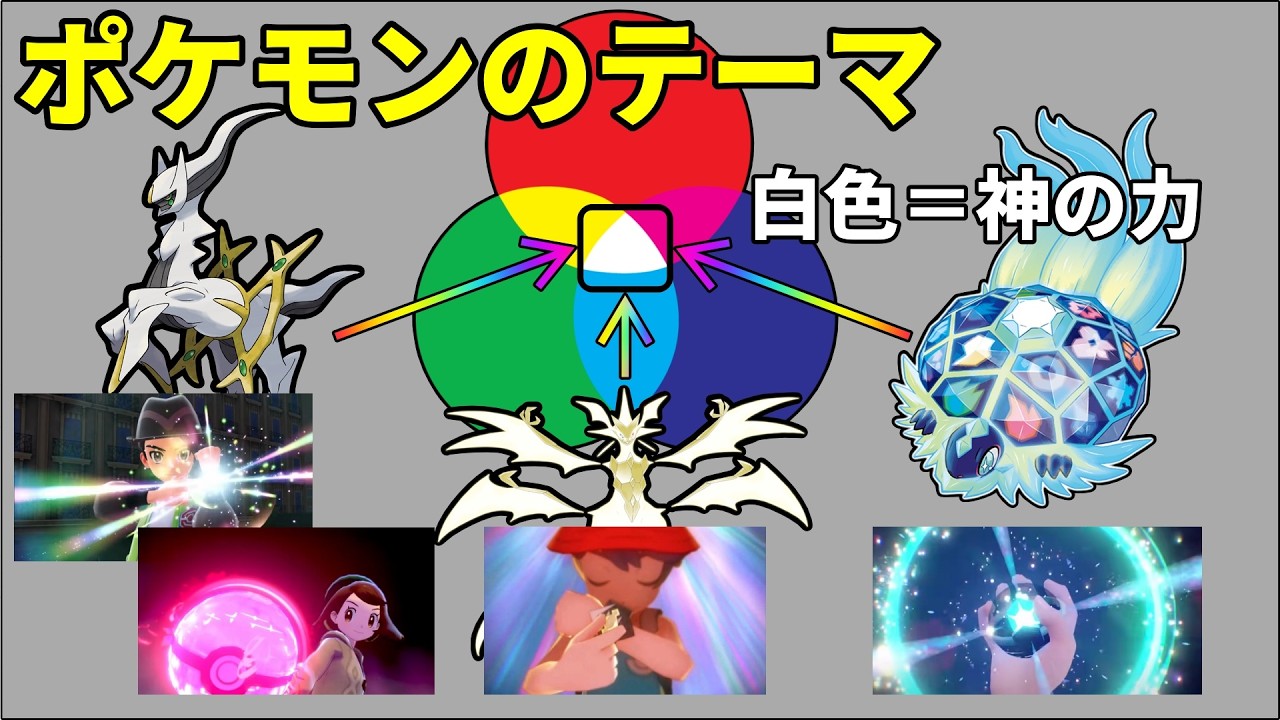 【補足動画】ポケモン第10世代のテーマは？『光あれ』ポケモンの世界観における神々は『光（≒白色）』の力を冠する！？【おたごつ】