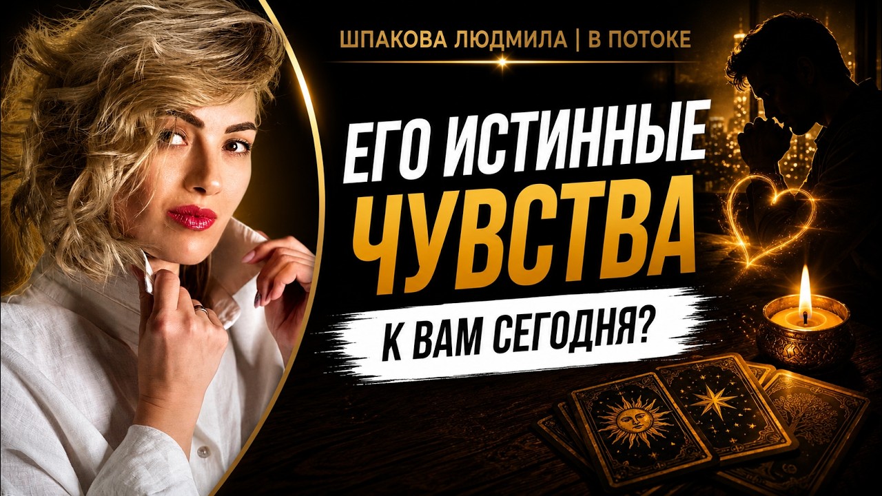 ЕГО ИСТИННЫЕ ЧУВСТВА К ВАМ СЕГОДНЯ? ❤️ ЧТО ОН ЧУВСТВУЕТ НА САМОМ ДЕЛЕ? | ТАРО