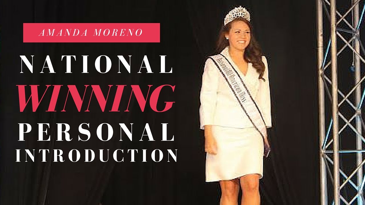 National American Miss Personal Introduction | Amanda Moreno