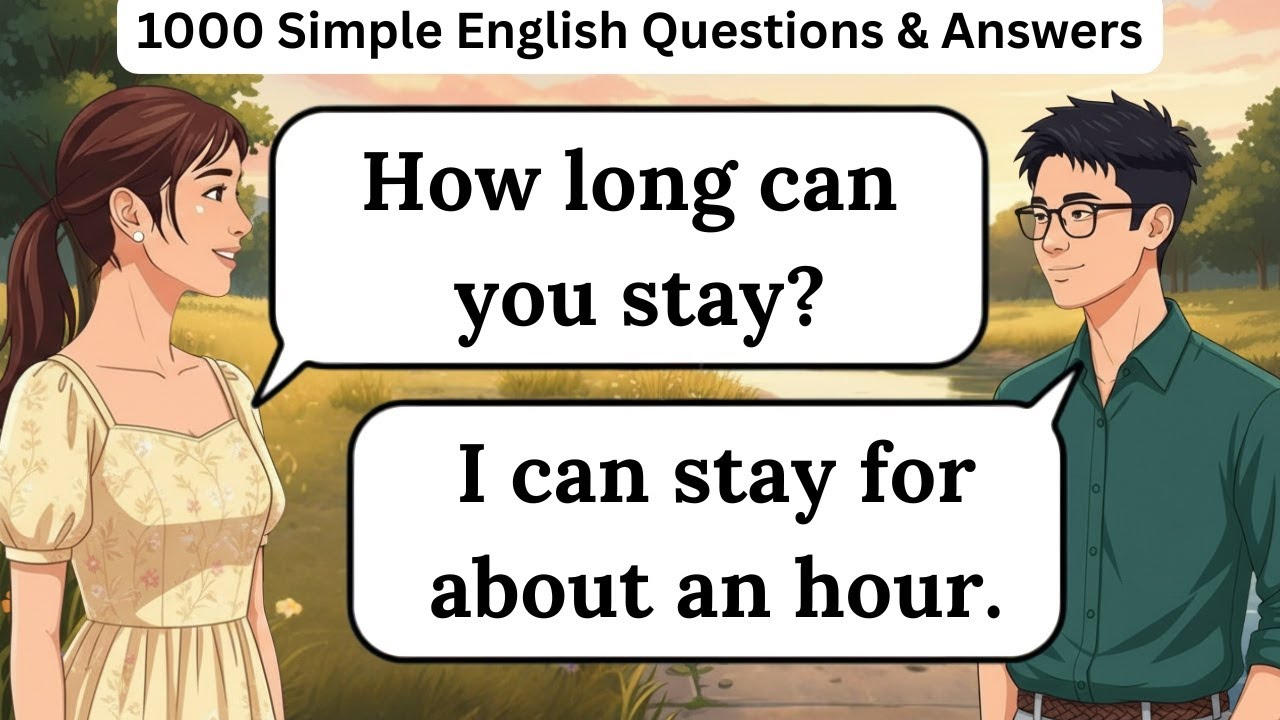 ✅ 1000 Simple English Questions & Answers | Simple Conversations for Beginners | Learn English Fast