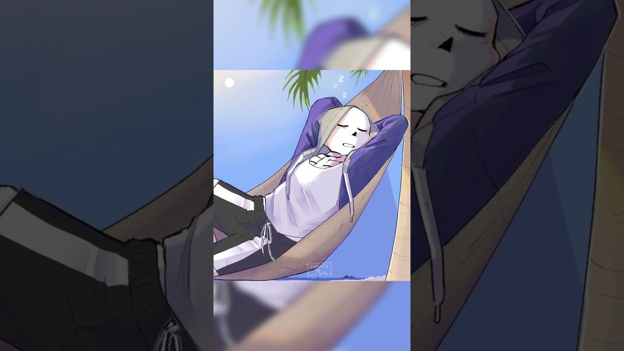 Сансы на пляже #undertale #sansmeme