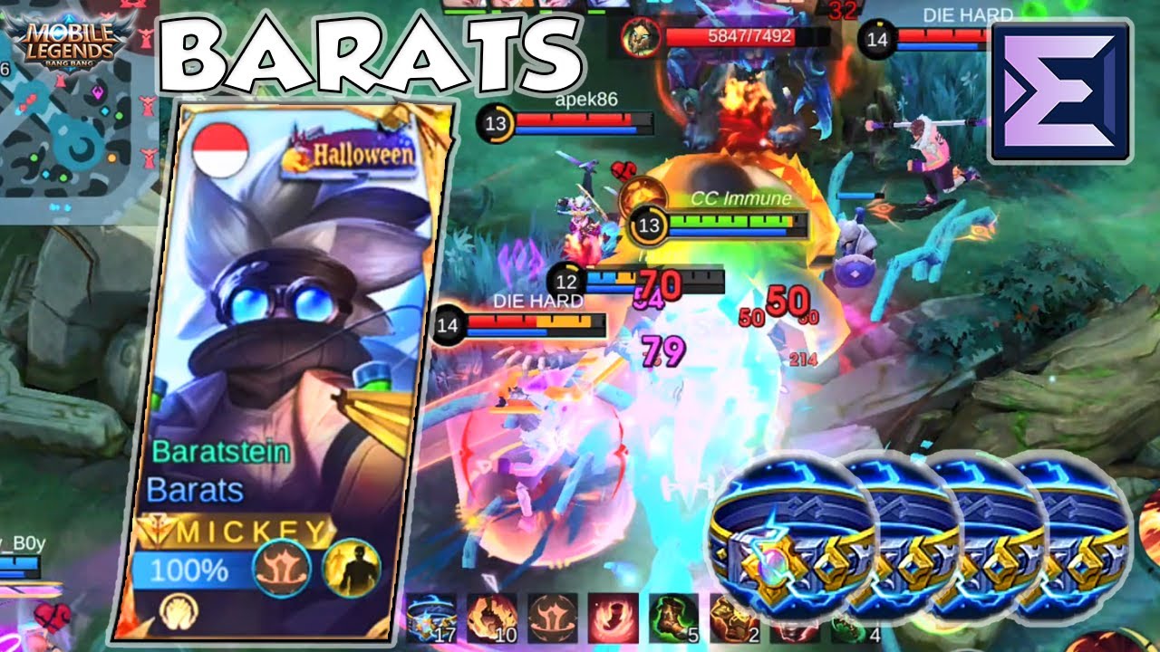 BARATS EXP LANE DOMINATES THE GAME WITH THIS BUILD! MUST TRY! (GAMEPLAY) - MLBB