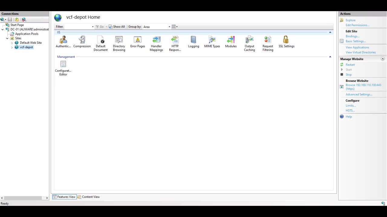 2.Complete HomeLAB VCF 9.0: Setting Up a VCF Offline Depot on Windows IIS