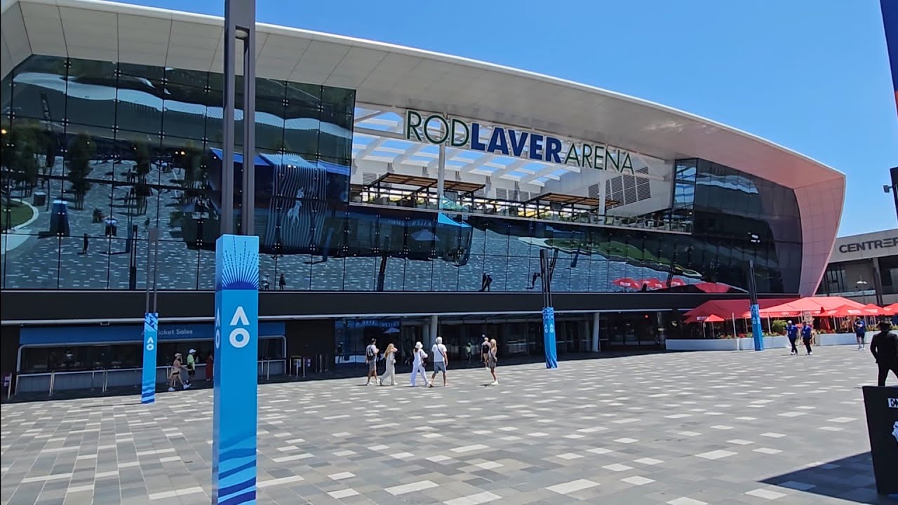 Walking into Rod Laver Arena - Australian Open 2024