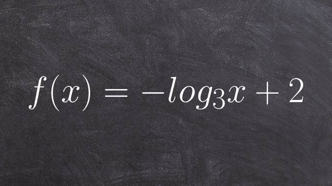 Learn to graph a logarithmic equation and find the x intercept
