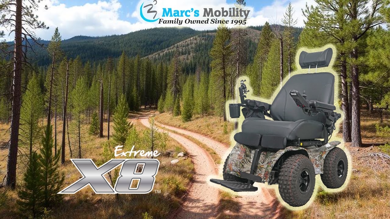 X8 Extreme All Terrain Power Wheelchair in Camo! - Review # 8176