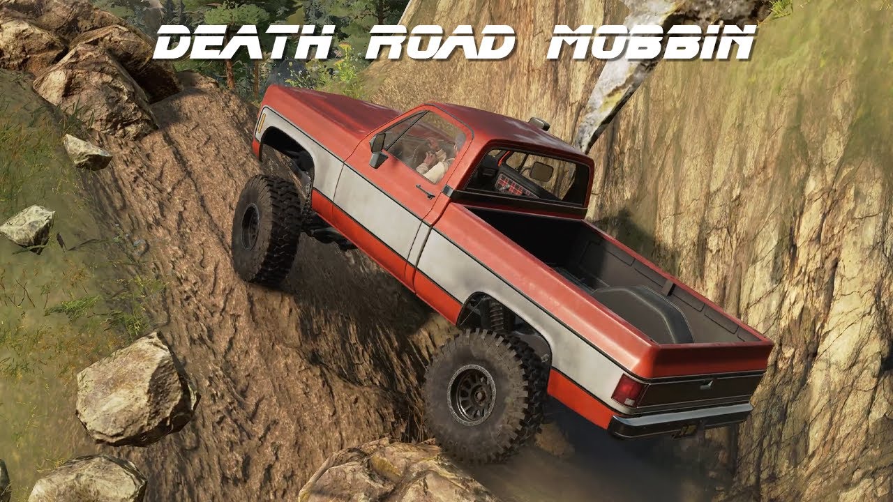 Death Road Rock Crawling | Snowrunner | Squarebody Chevy | Fanatec DD1 Gameplay |