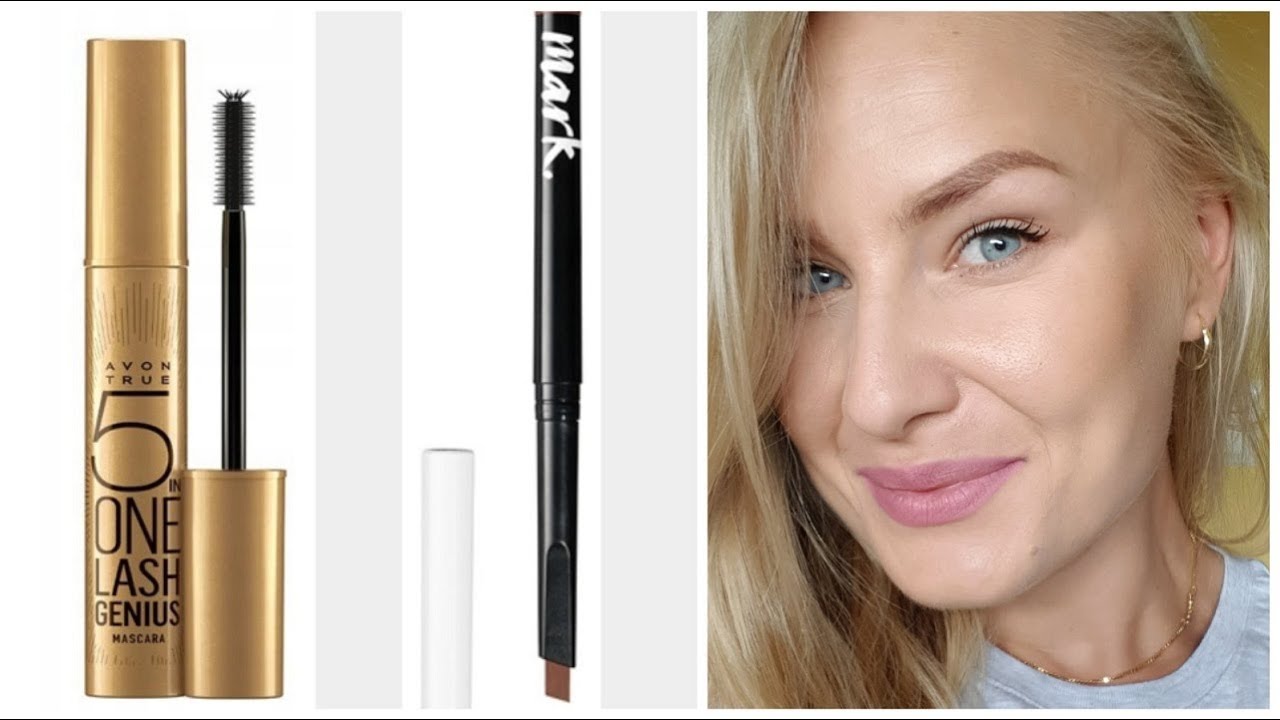 TEST: TUSZ Avon true 5 in one lash genius i KREDKA do modelowania brwi