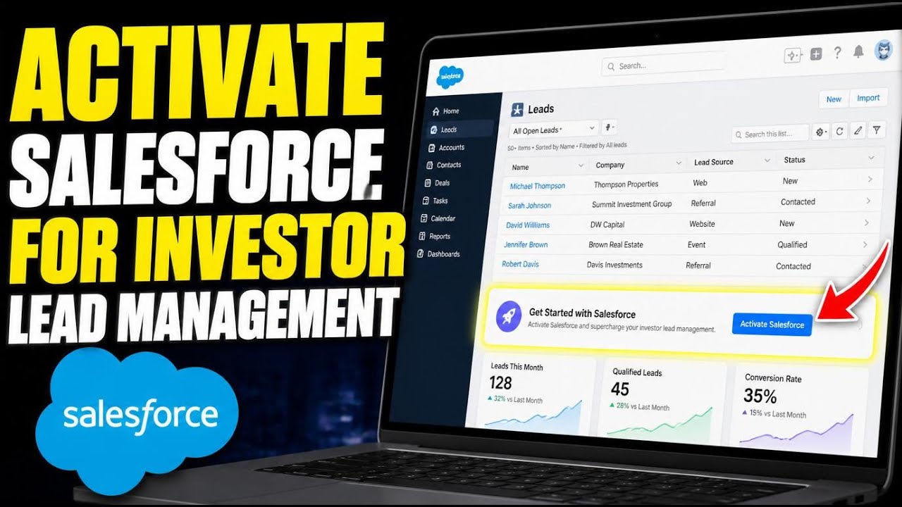 How to activate Salesforce for property investor lead management - Full Guide