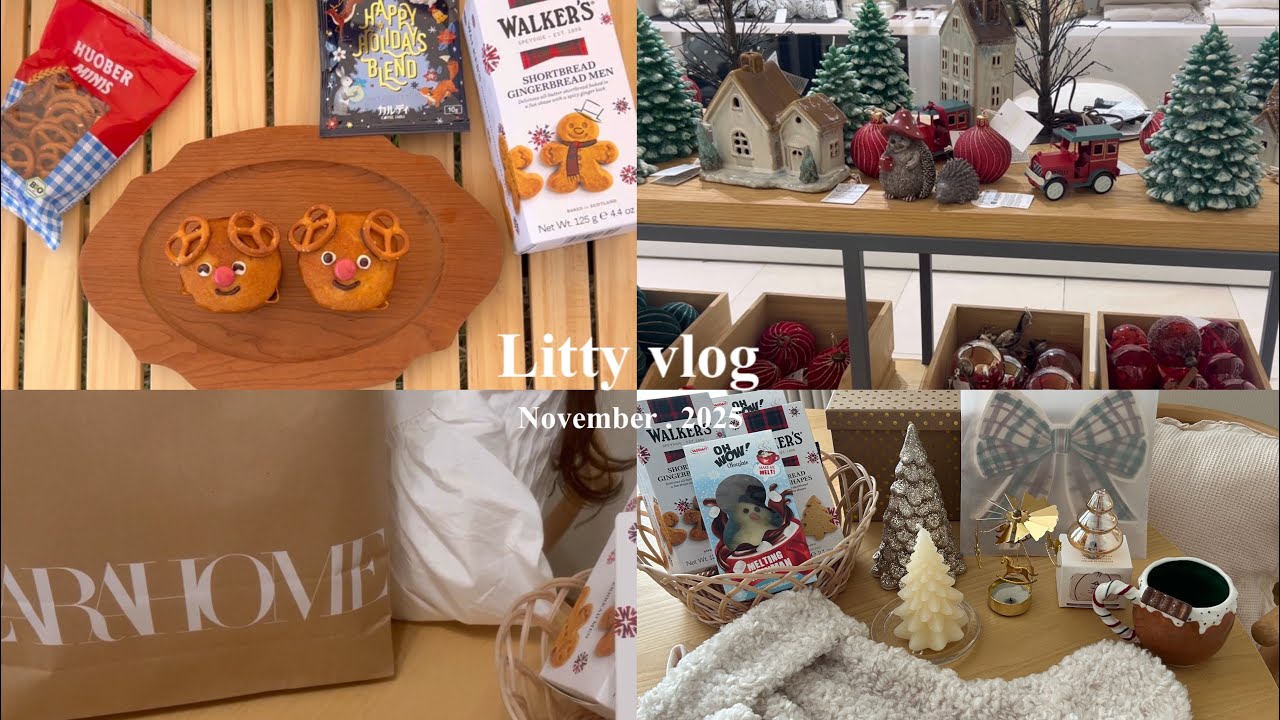 vlog:クリスマスの準備をする日🎄/zara home購入品/KALDI/クリスマスキャンプ⛺️