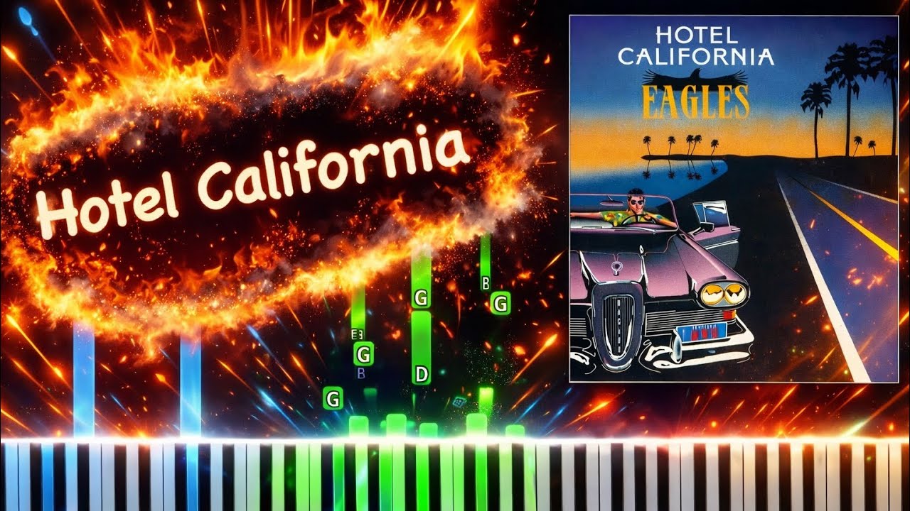 Eagles - Hotel California Piano Tutorial