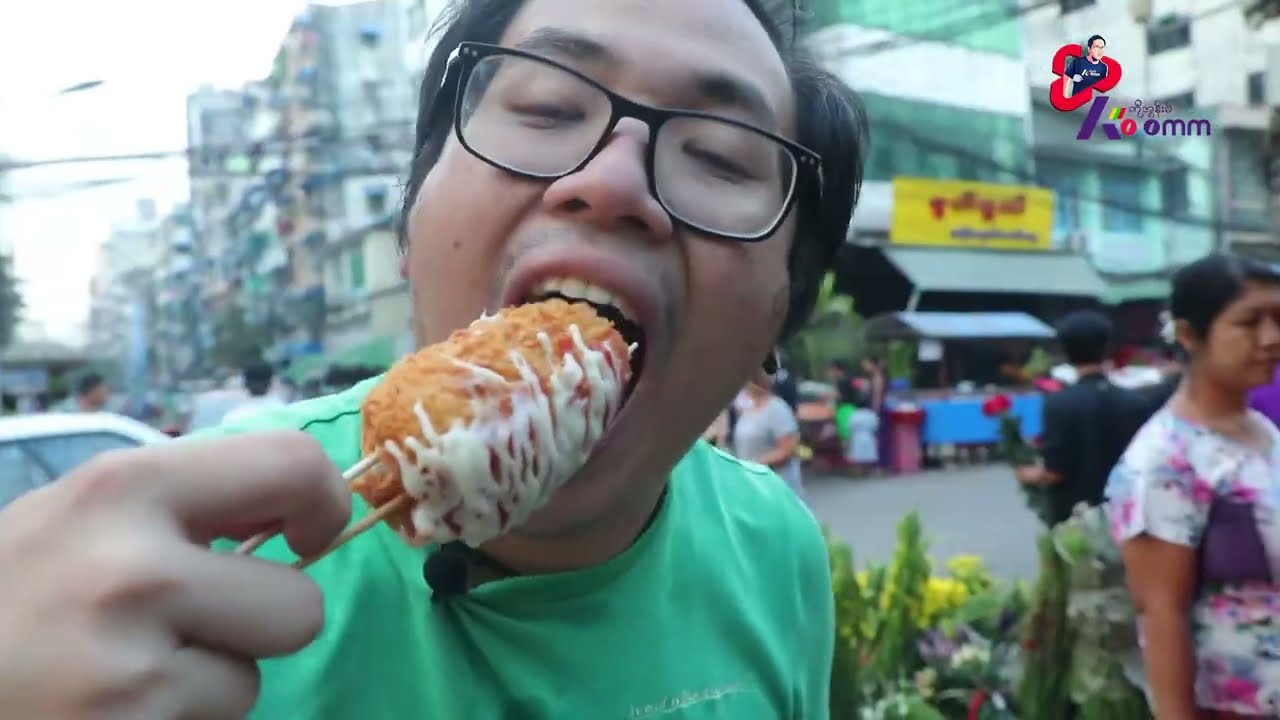 Let's Explore Burmese Street Foods, Sin Min Street Market, Yangon, Myanmar
