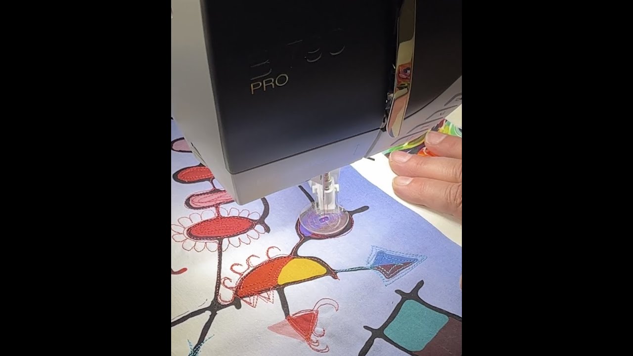 Free Motion Stitching with the BERNINA BSR at Artistic Artifacts