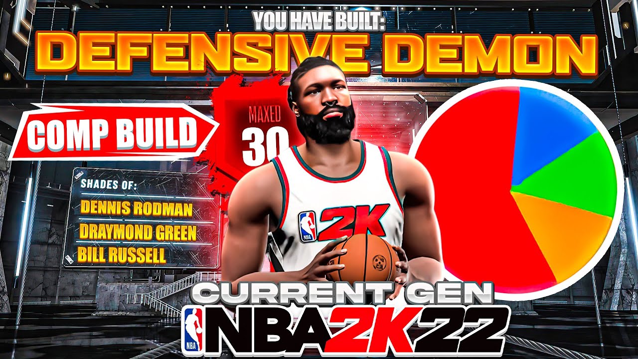 This Build is A Defensive Demon NBA 2K22  Comp Defensive Center Build Best Center Defensive Badges