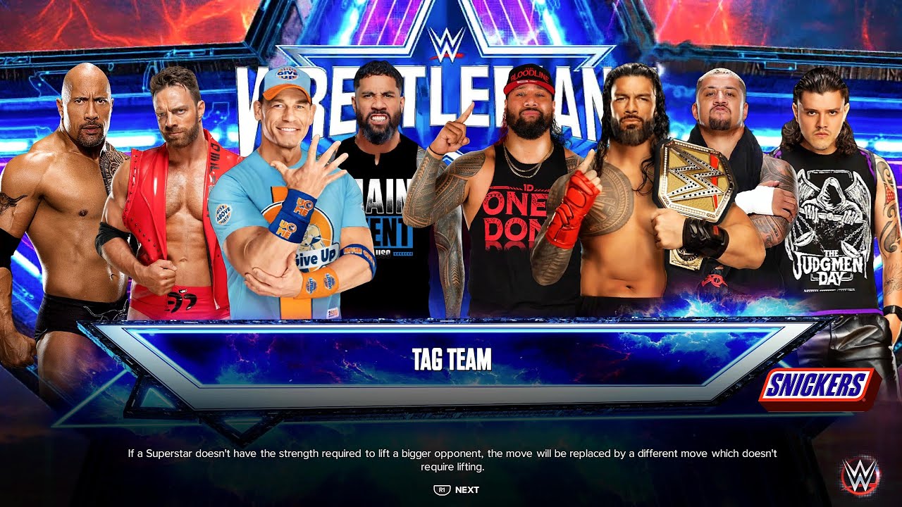 Team BABYFACE vs. Team HEEL  | 4v4 Tag Team Elimination Match | WWE 2K23 | Ultra Realistic Graphics