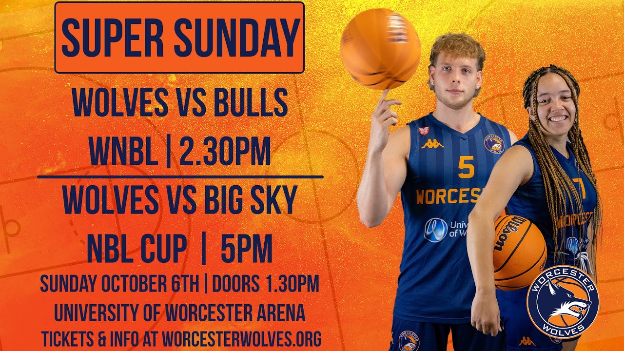 LIVE BASKETBALL - Worcester Wolves vs Big Sky Basketball Men's National Cup 2nd Round