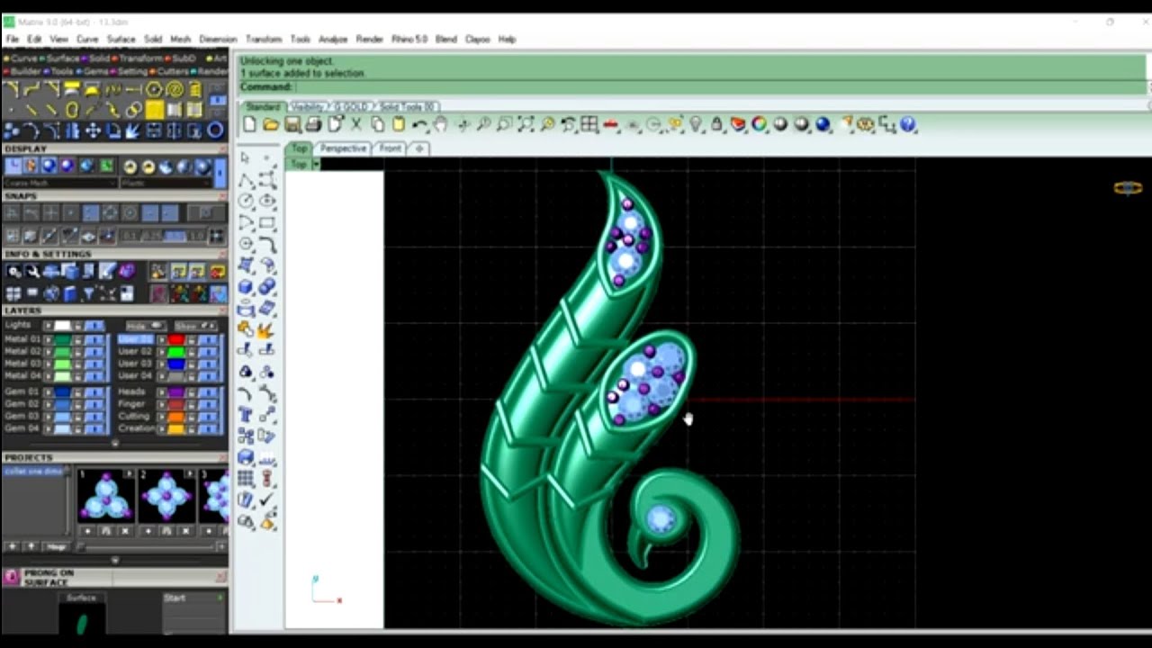 Pendant make in matrix 