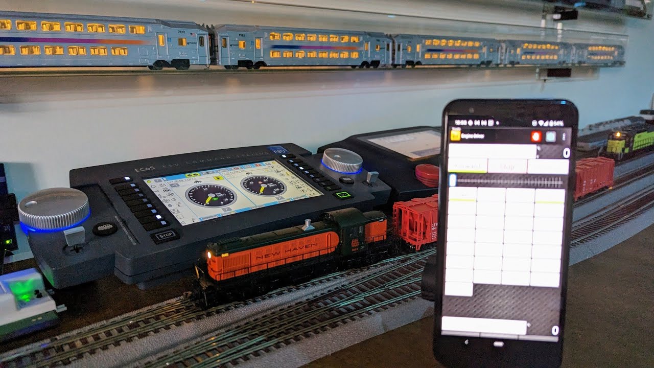 Как подключить Android телефон к ESU ECoS 50210 Computer JMRI Engine Driver app Part 2?