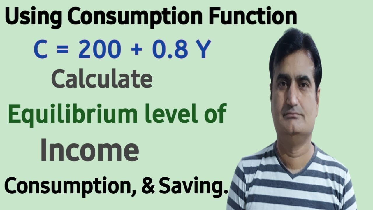 98- Calculate Equilibrium level of Income | Equilibrium level of consumption, & Equilibrium savings.
