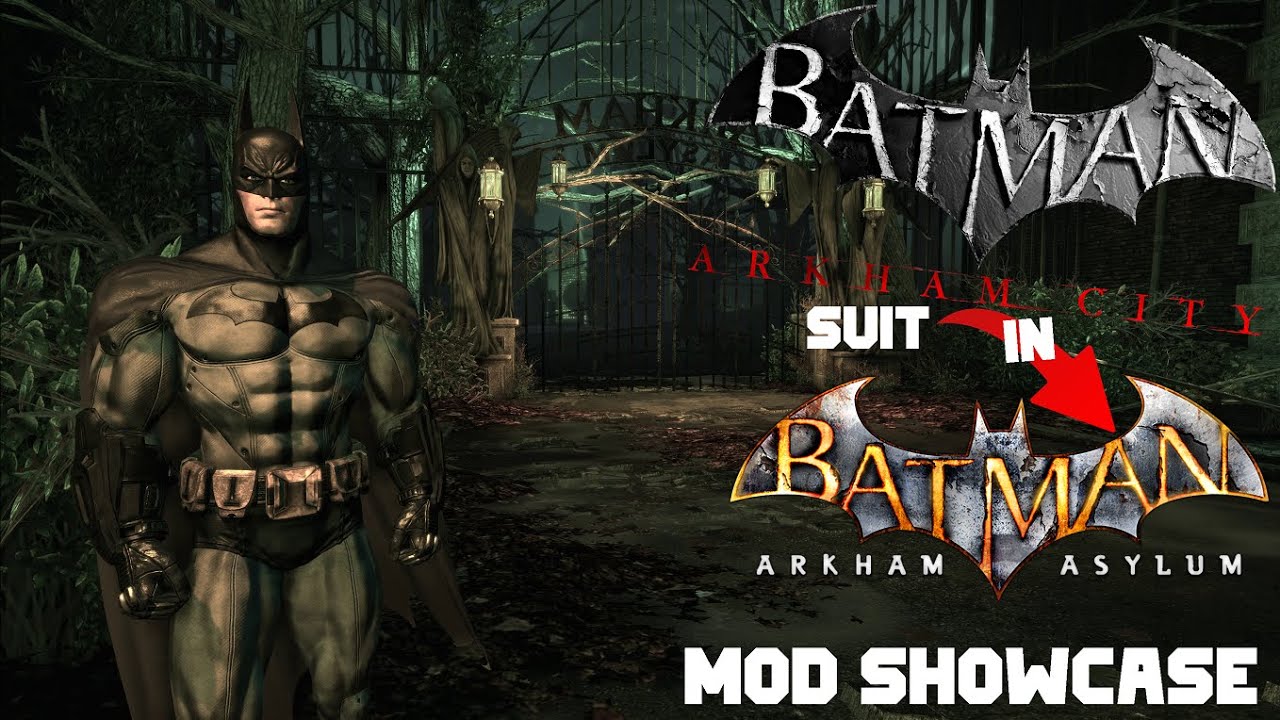 Default Arkham City suit in Batman Arkham Asylum Skin MOD Showcase (City Batman in Asylum)