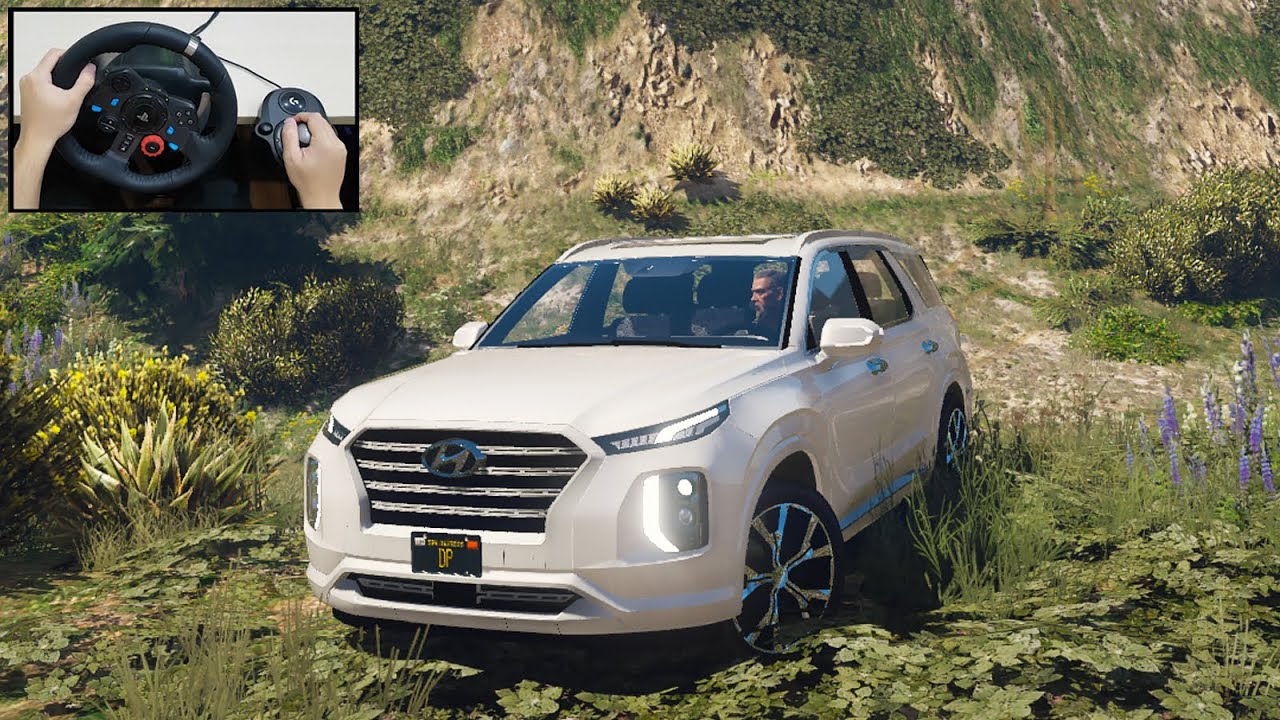 Hyundai Palisade Off-Road - GTA 5 with Steering Wheel - Logitech G29 Gameplay