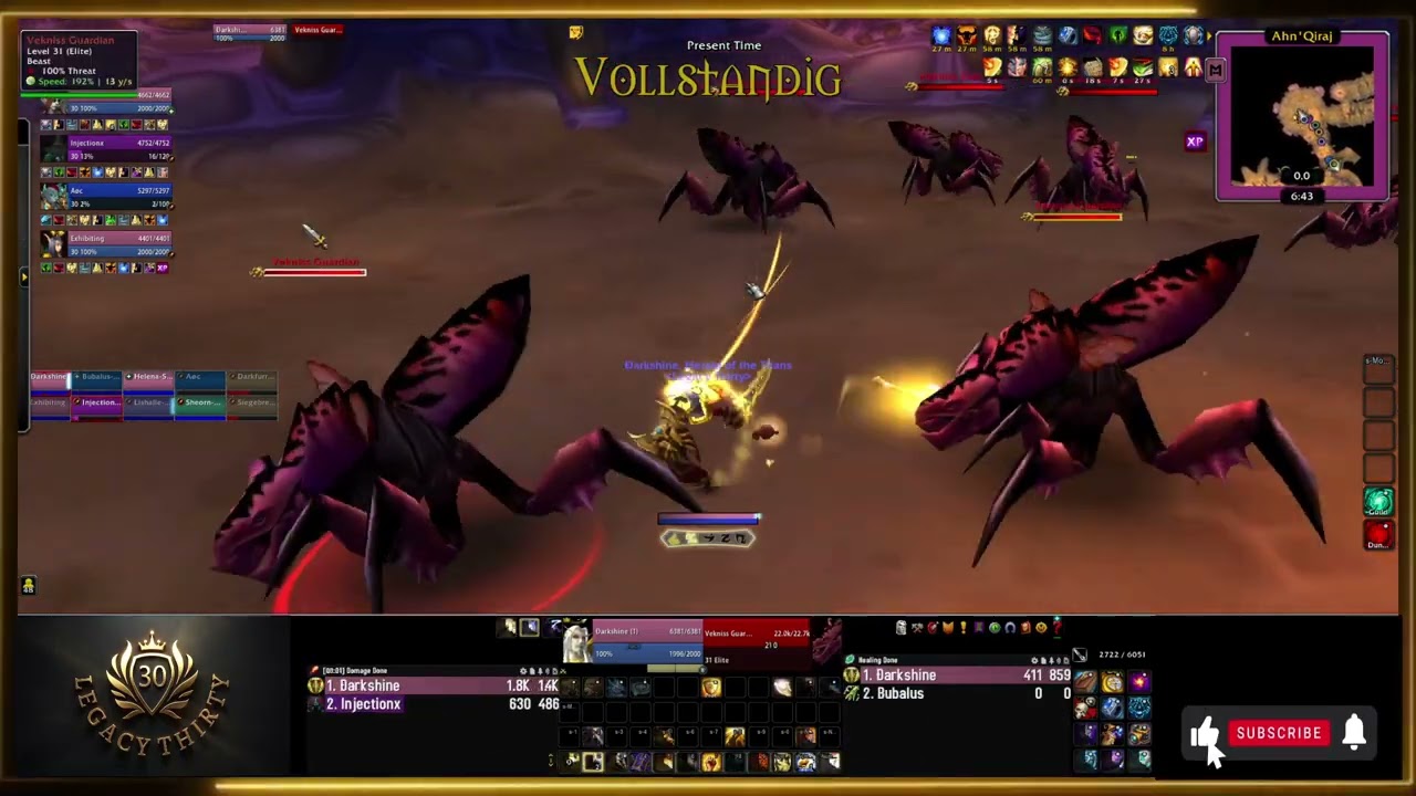 Lvl 30 Guild Explore AQ40 - Part 1