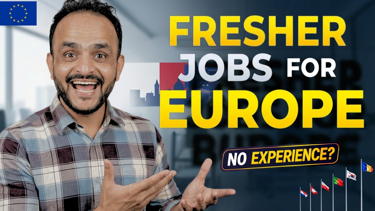 Europe Jobs for Freshers 2026 | Europe Free Jobs Without Agency | No Experience Jobs