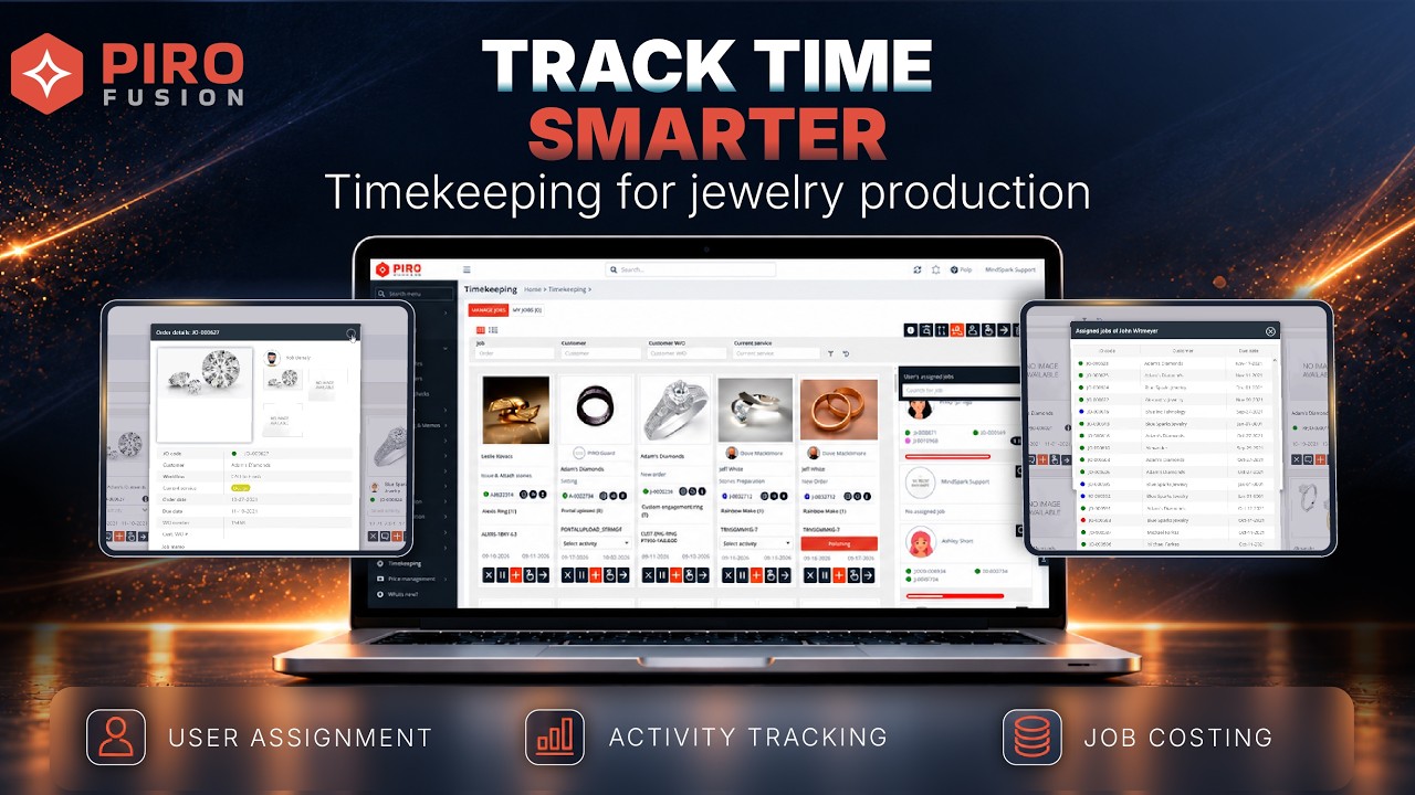 Timekeeping App | PIRO Fusion jewelry management software