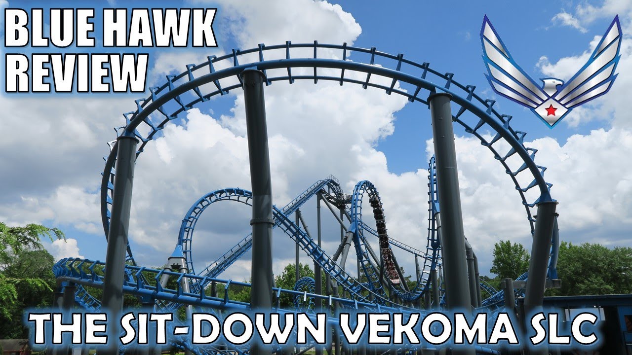 Blue Hawk Review, Six Flags Over Georgia Vekoma Looping Coaster | The Sit-Down Vekoma SLC