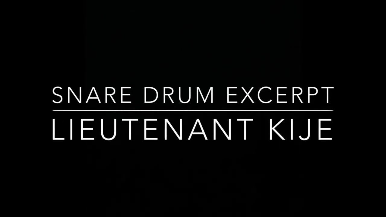 [Snare Drum] Lieutenant Kije ‘The Birth of Kije’