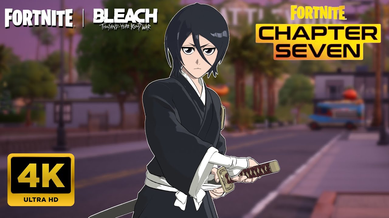 Rukia Kuchiki 4K Gameplay | FORTNITE x BLEACH (TYBW)