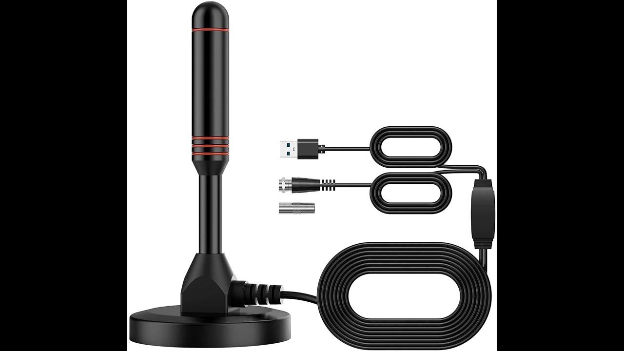 Bqeel Antenna digitale DVB-T/DTMB/DVB-T 2 + amplificatore segnale 4K, antenna auto & Camper 12 v.