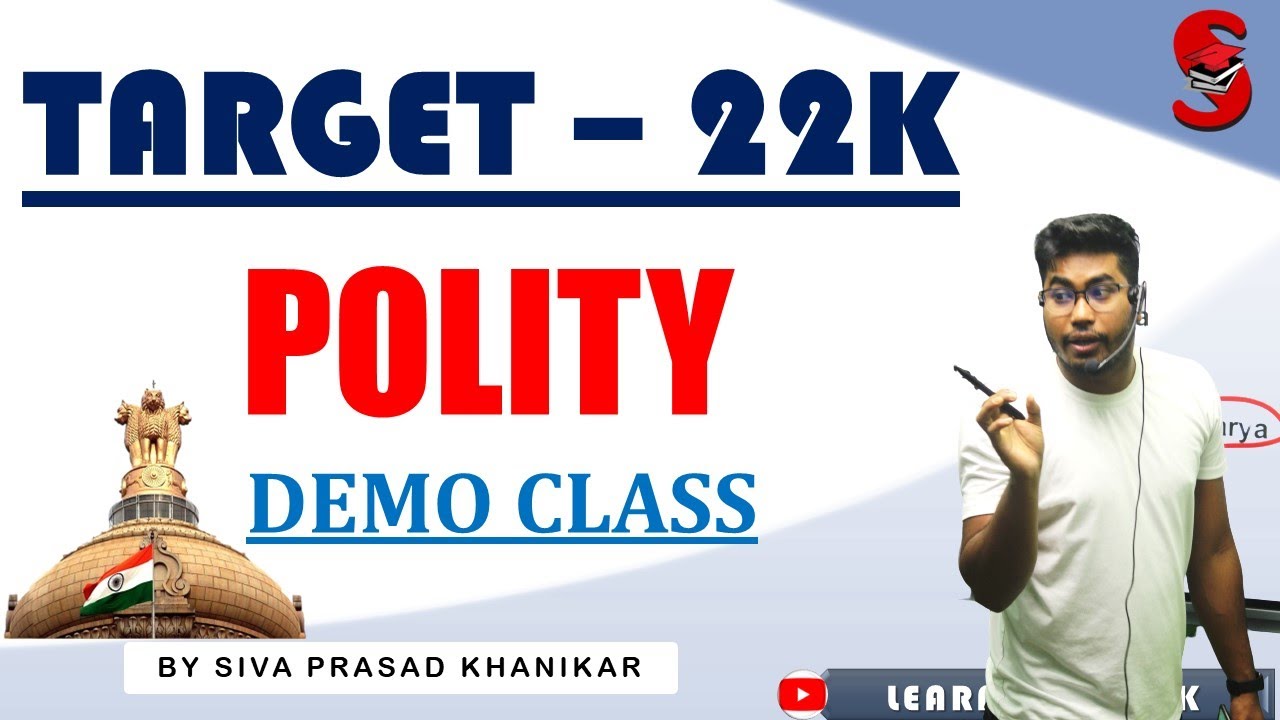 Target - 21OOO Vacancy 2023 || Polity  || Demo Class || By SPK ||