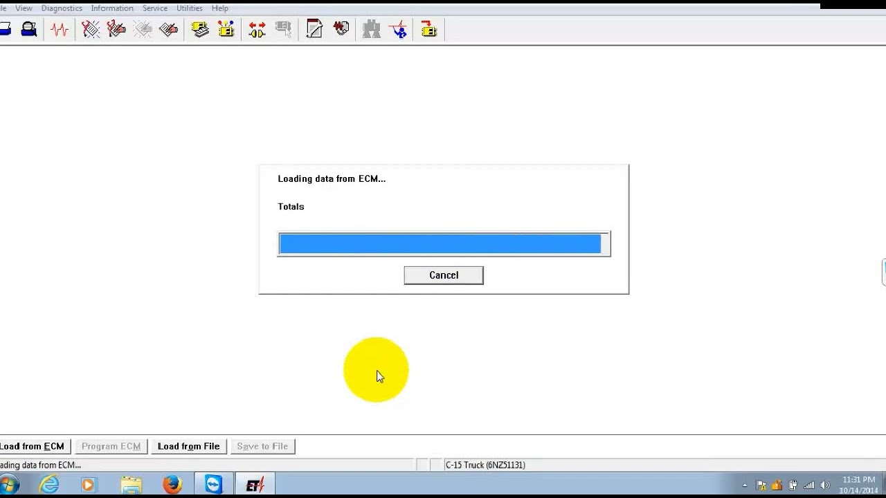 How to flash caterpillar ecm Part 1