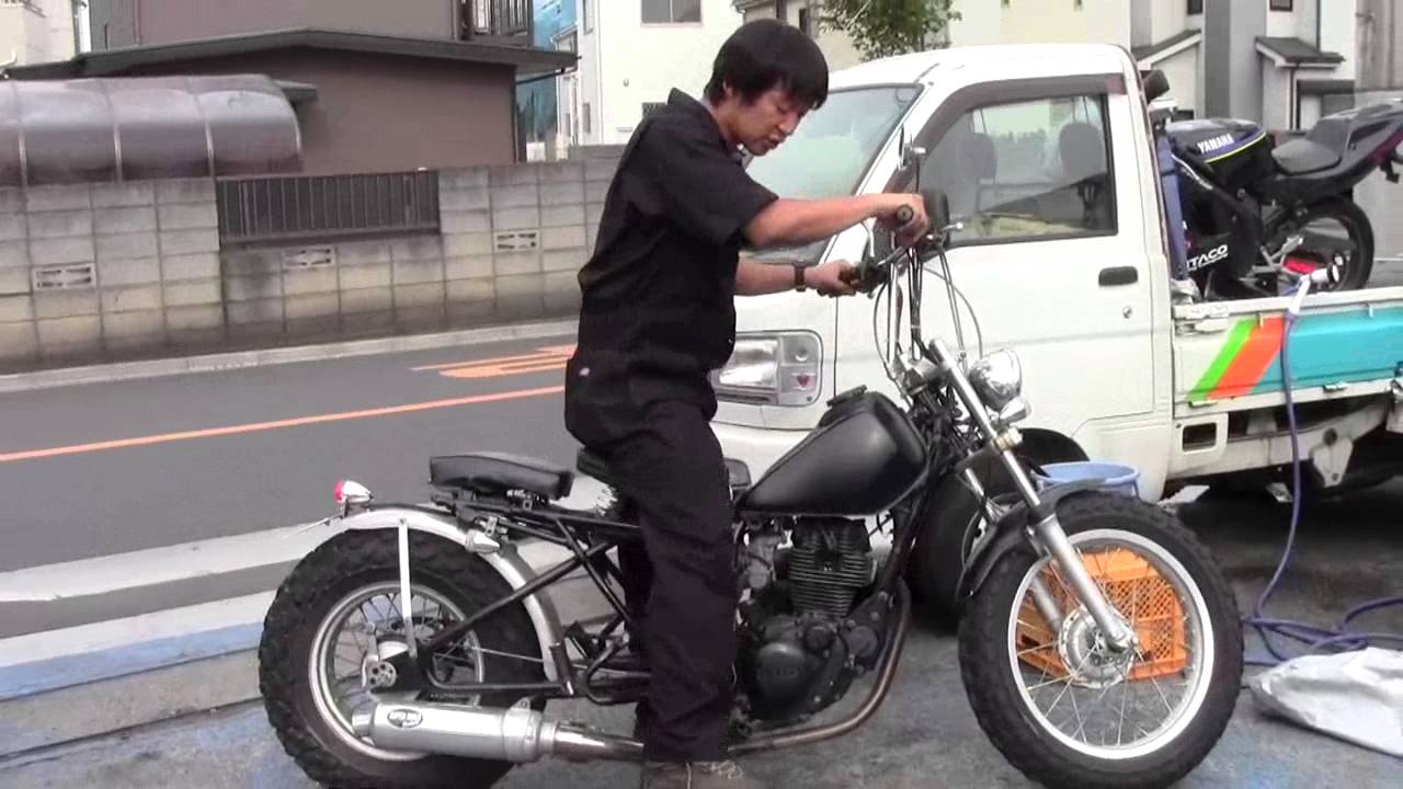 TW200　リジットカスタム車　参考動画