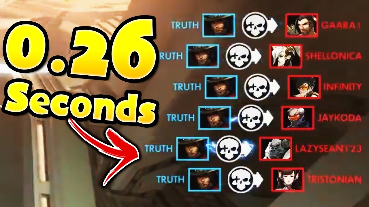How To Kill The Whole Team In 0.26 Seconds!!  - Overwatch Instant Hexakills Montage