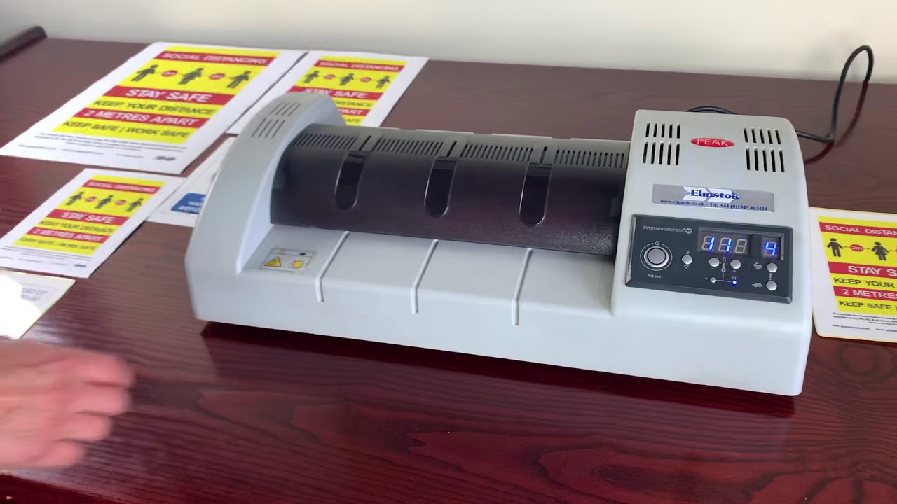 PHS 330 High Speed A3 Pouch Laminator Using Sticky-Back Laminating Pouches