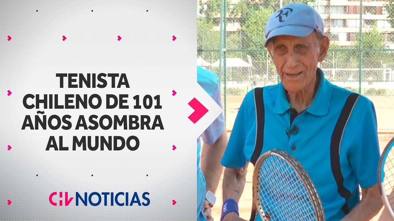 Tenista chileno de 101 años asombra al mundo: Tito Serené busca conquistar Mundial Senior